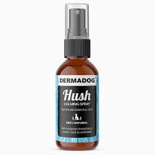 Hush is a comforting spray to calm anxious dogs and panicky pooches, made with 100% pure essential oils of Roman Chamomile, Clary Sage, Lavender and Valerian, well known for their abilty to calm nerves and ease stress and tension.